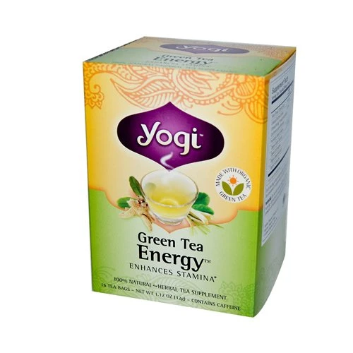Yogi Energy Herbal Tea Green Tea - 16 Tea Bags, 26g Yogi Energy Herbal Tea Green Tea - 16 Tea Bags, 26g