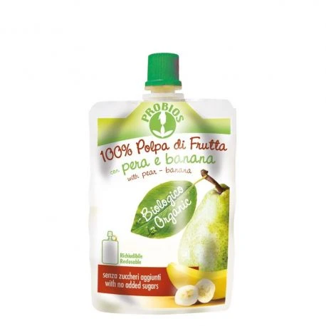Probios Fruits without sugar -pears and bananas - بروبيوس