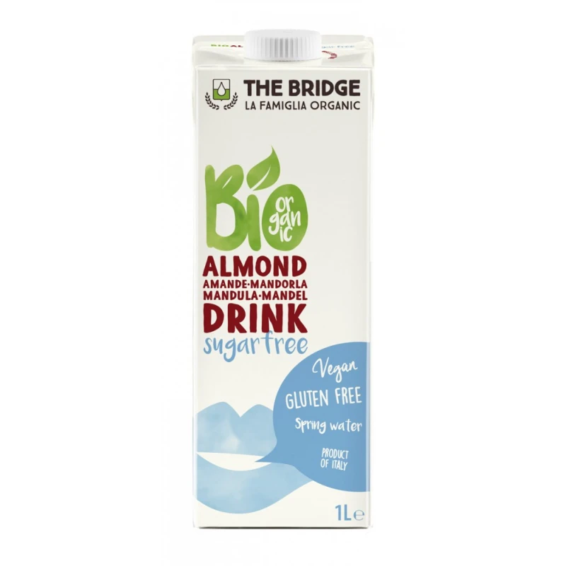 The Bridge Bio Almond Drink Sugar Free 1L - ذا بريدج بيو