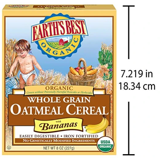 Earth's Best Organic Infant Cereal, Whole Grain Oatmeal with Bananas, 8 oz - إيرثس بيست أورجانك - Image 7