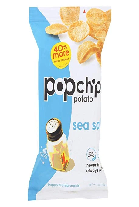 Popchips Potato, Sea Salt, 142g - بوب شيبس