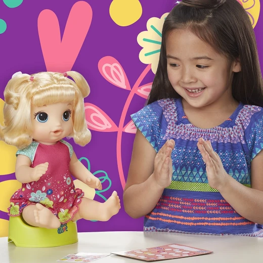 Baby Alive Potty Dance Baby Blonde Girl Doll - بيبي ألايف - Image 12
