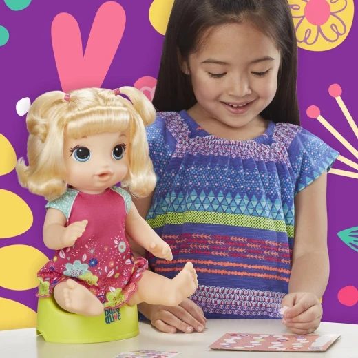 Baby Alive Potty Dance Baby Blonde Girl Doll - بيبي ألايف - Image 13