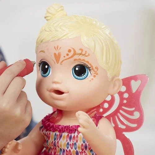 Baby Alive Doll - Face Paint Fairy Blonde Drawing Accessories Toy - بيبي ألايف - Image 8