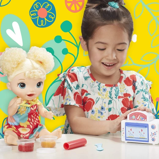 Baby Alive Snackin’ Treats Baby (Blonde Curly Hair) - بيبي ألايف - Image 3