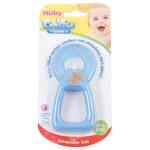 Nuby Coolbite Round Teether with Sterilised Water, Blue - نوبي