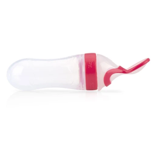Nuby Squeeze Feeder With Slow and Fast Spoon 90ml - أصفر - نوبي - Image 4