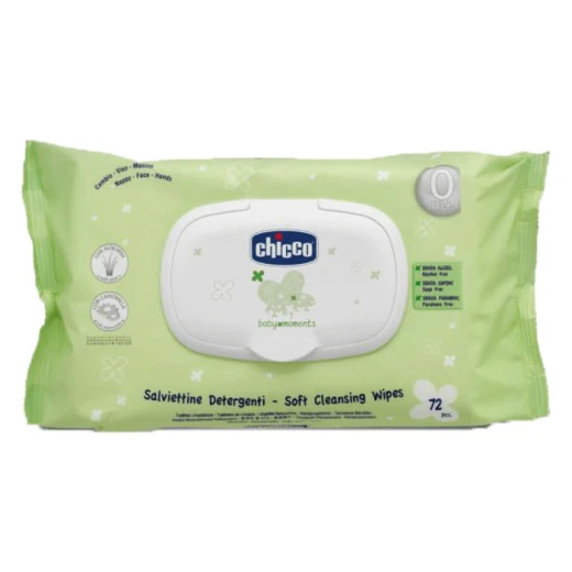Chicco Cleansing Wipes 72 Pieces - تشيكو - Image 2