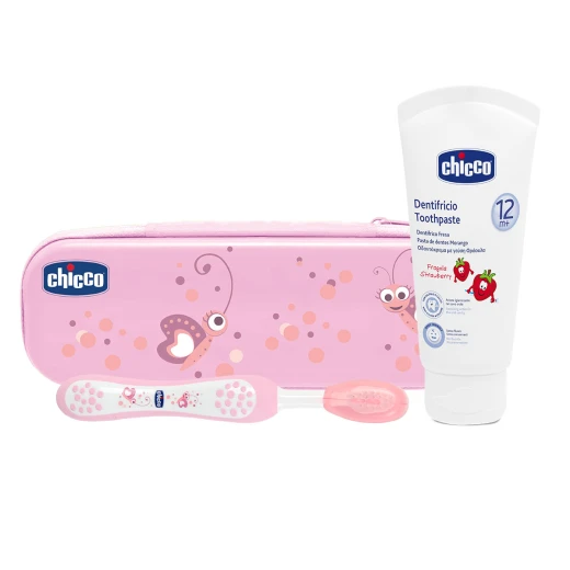 Chicco Oral Set Pink Without Fluoride