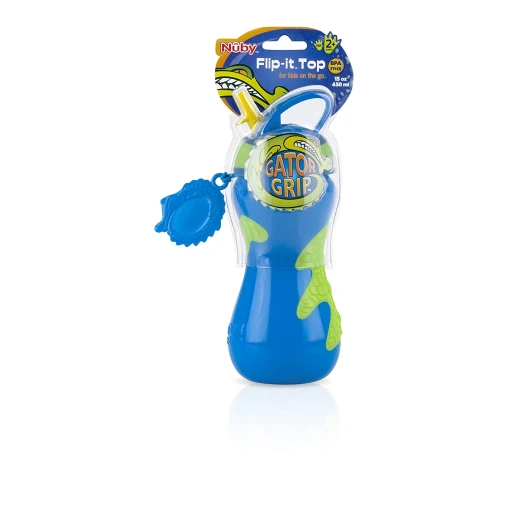 Nuby Cup Gator Grip 450ml - أصفر - نوبي - Image 2