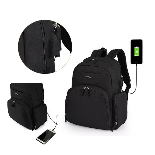 Colorland Baby Changing Backpack with Built in USB Port (Black) - كولورلاند - Image 3