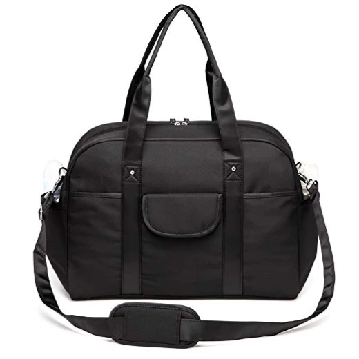 Colorland Abdie Duffel Shoulder Mummy Diaper Bag (Black) - كولورلاند - Image 12