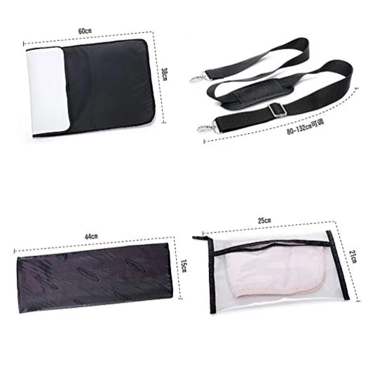 Colorland Abdie Duffel Shoulder Mummy Diaper Bag (Black) - كولورلاند - Image 14