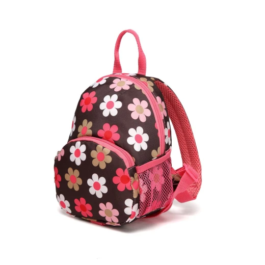 Colorland Lacey Anti-Lost Baby Backpack, Brown French Flower - كولورلاند - Image 5