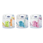 Chicco Clip With Chain Mixed Colours, Orange, Blue or Pink - أزرق - تشيكو