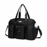 Colorland Abdie Duffel Shoulder Mummy Diaper Bag (Black) - كولورلاند