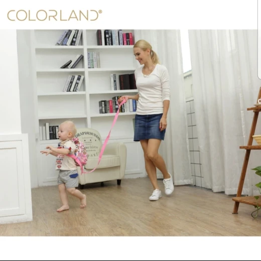 Colorland Lacey Anti-Lost Baby Backpack, Brown French Flower - كولورلاند - Image 2