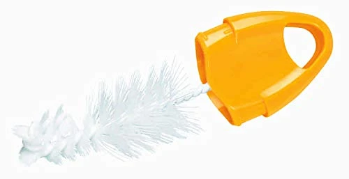 NUK Bottle and Nipple Brush 2 in 1 - أصفر - ان يو كي - Image 6