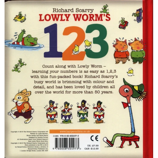 هاربر كولينز: Lowly Worm's 123 ، كتاب المجلس - هاربر كولينز - Image 2
