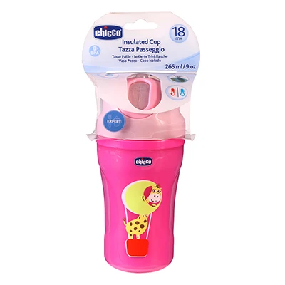 Chicco Insulated Cup (18M+), Pink or Blue - زهري - تشيكو - Image 4