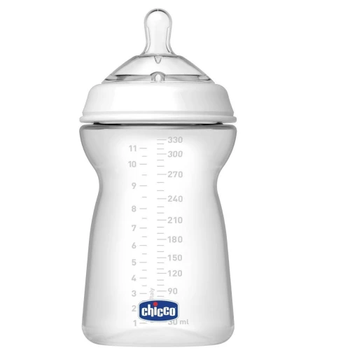Chicco Natural Feeling (6M+) 330 ML Fast Flow Bottle - Chicco - Image 2
