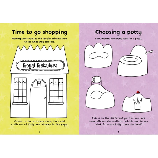 Princess Polly: Potty Colouring Book - كتب ليدي بيرد - Image 2