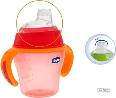 Chicco Soft Cup Red (6M+) - تشيكو - Image 5