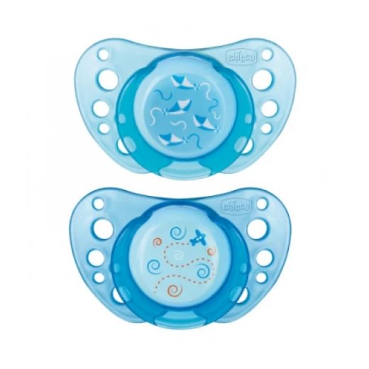Chicco Physio Air Soothers (0-6M), Blue - تشيكو - Image 3