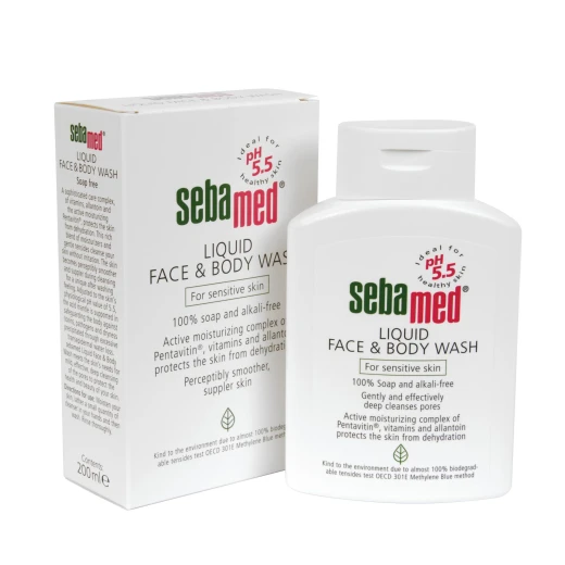 Sebamed Liquid Face and Body Wash with Olive Extract 200 ml - Sebamed - Image 2