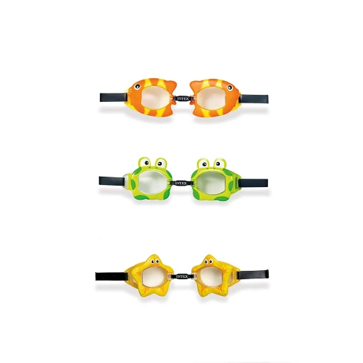 Intex - Fun Goggles, Ages 3-8, 3 Styles Assortment