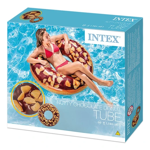 Intex - Nutty Chocolate Donut Tube, Ages 9+ , 1.14 m - انتكس - Image 4