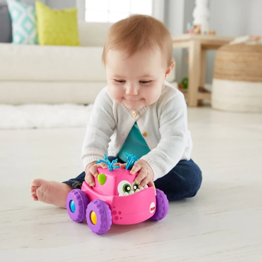 Fisher-Price Press 'n Go Monster Truck - Pink - فيشر برايس - Image 3