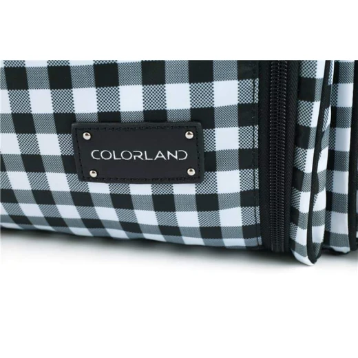Colorland Gabrielle Tote Baby Changing Bag, Black & White Chequered - كولورلاند - Image 14