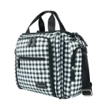 Colorland Gabrielle Tote Baby Changing Bag, Black & White Chequered - كولورلاند