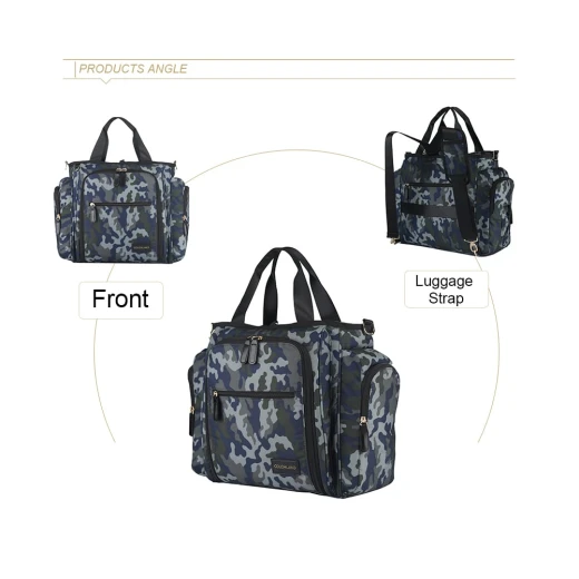 Colorland Gabrielle Tote Baby Changing Bag, Camo Grey - كولورلاند - Image 2