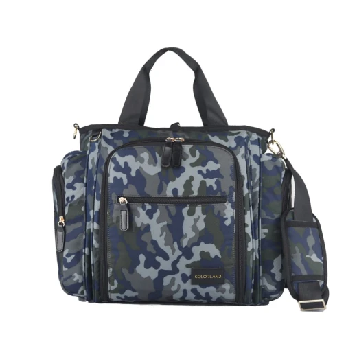 Colorland Gabrielle Tote Baby Changing Bag, Camo Grey