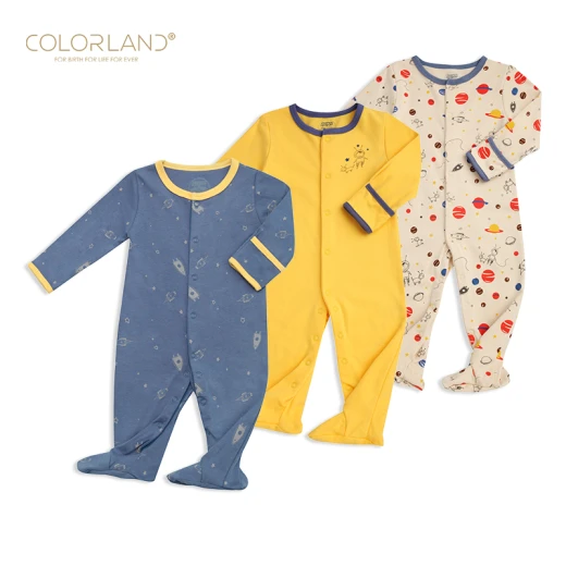 Colorland - Baby Romper / The Universe Secret 3 Pieces In One Pack - 0-3 Months Colorland - Baby Romper / The Universe Secret 3 Pieces In One Pack - 0-3 Months
