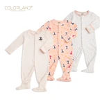 Colorland - Baby Romper / Pink Princess 3 Pieces In One Pack - 3-6 Months - كولورلاند