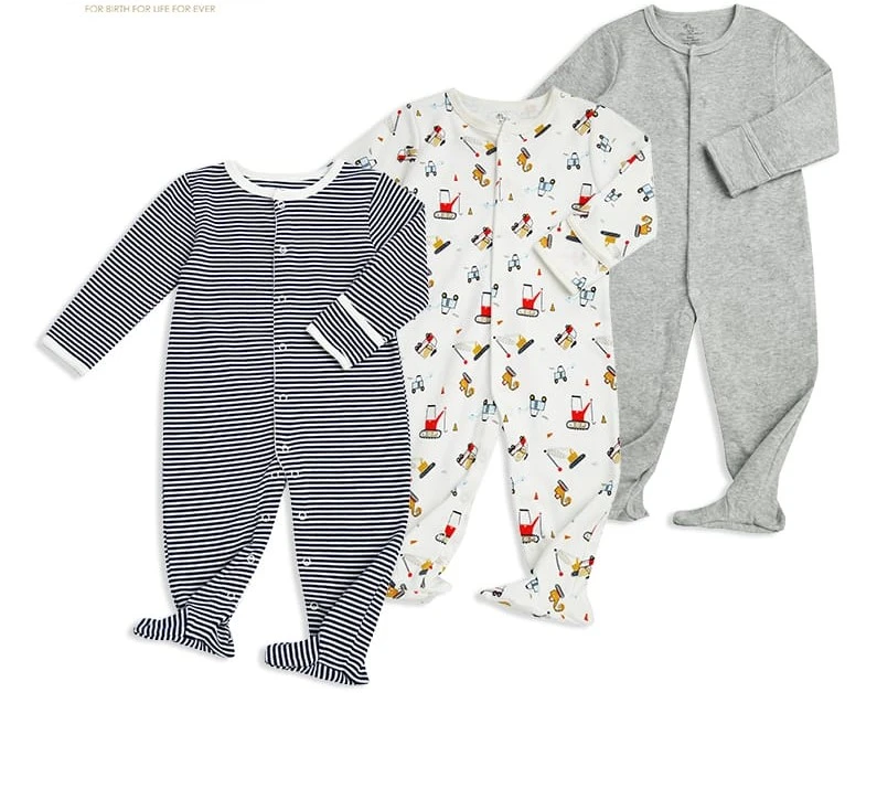 Colorland - (1) Baby Romper 3 Pieces In One Pack - 0-3 Months - كولورلاند