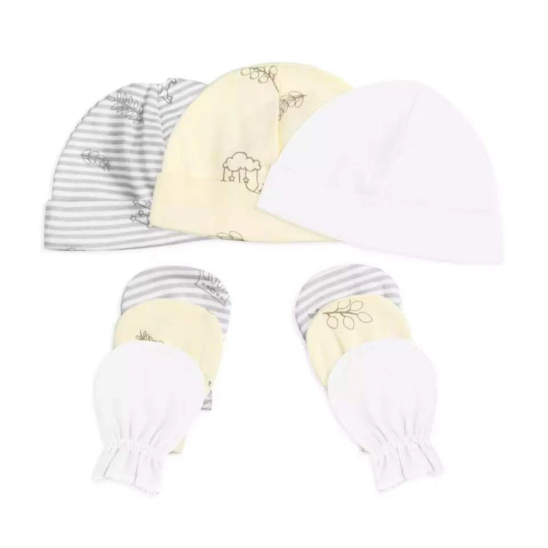 Colorland = (2) Baby Hat & Gloves 3 Pieces In One Pack - كولورلاند