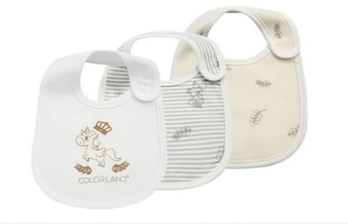 Colorland - (9) Baby Bibs 3 Pieces In One Pack - كولورلاند