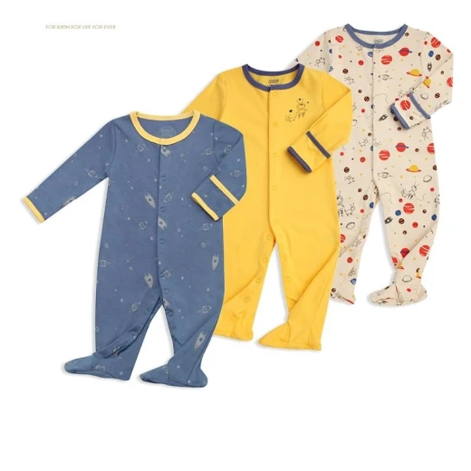 Colorland - (3) Baby Bodysuit 3 Pieces In One Pack - 0-3 Months Colorland - (3) Baby Bodysuit 3 Pieces In One Pack - 0-3 Months