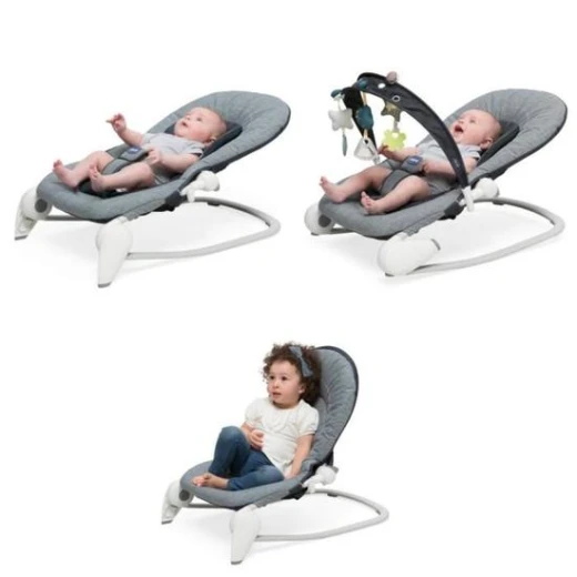 Chicco Baby Hoopla Bouncer, Dark Grey - تشيكو - Image 3