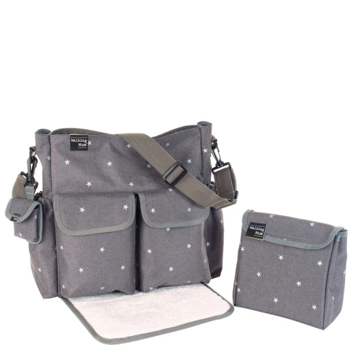 Pasito Pasito Walking Mum Gaby Grey Winter Changing Bag Pasito Pasito Walking Mum Gaby Grey Winter Changing Bag
