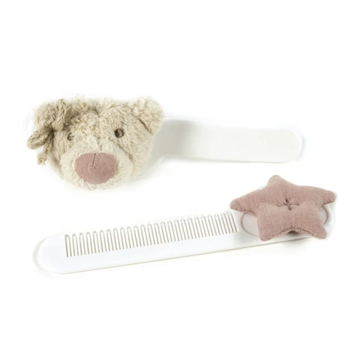 Pasito a Pasito Set of Brush and Comb, Pink Amelie Pasito a Pasito Set of Brush and Comb, Pink Amelie