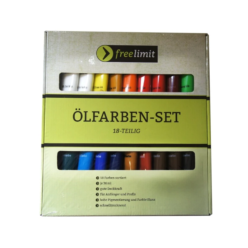 Free Limit -  18 Piece Oil Paint Set - فري ليميت