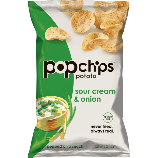 Popchips Potato, Sour Cream & Onion, 142g Popchips Potato, Sour Cream & Onion, 142g