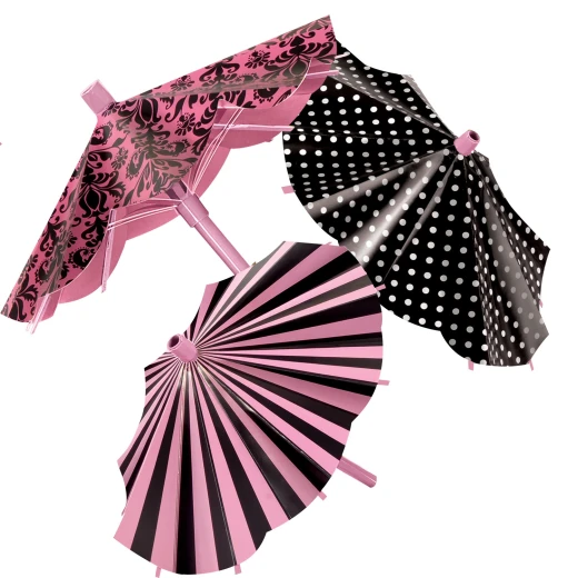Amscan - A Day In Paris Parasol Decorations X3 pieces Amscan - A Day In Paris Parasol Decorations X3 pieces