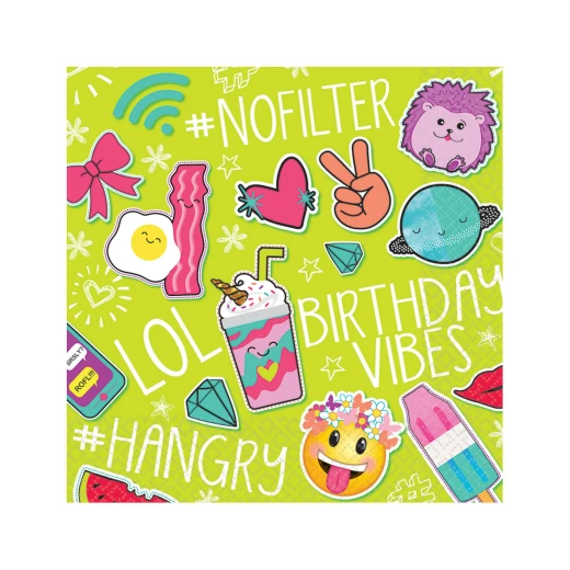 Amscan - Selfie Celebration Luncheon 16 Napkins Amscan - Selfie Celebration Luncheon 16 Napkins