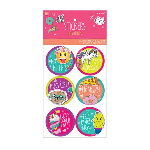 Amscan - Selfie Celebration 24 Stickers